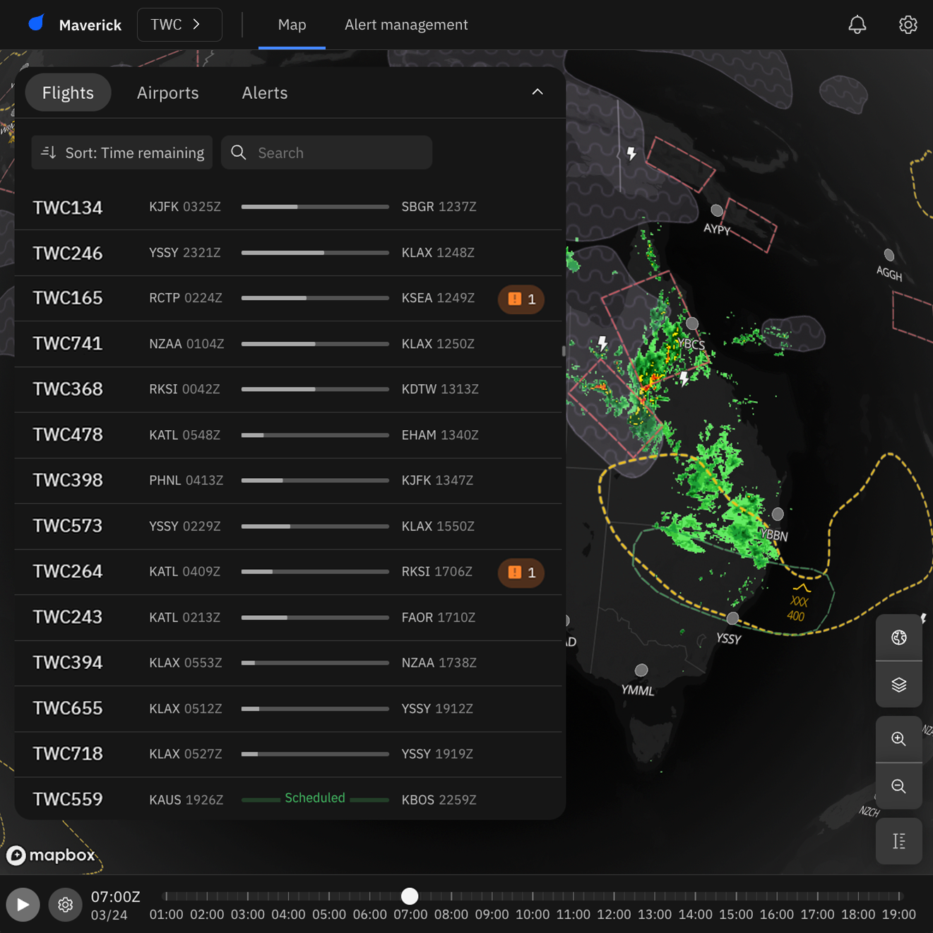 Webpage PS Flights